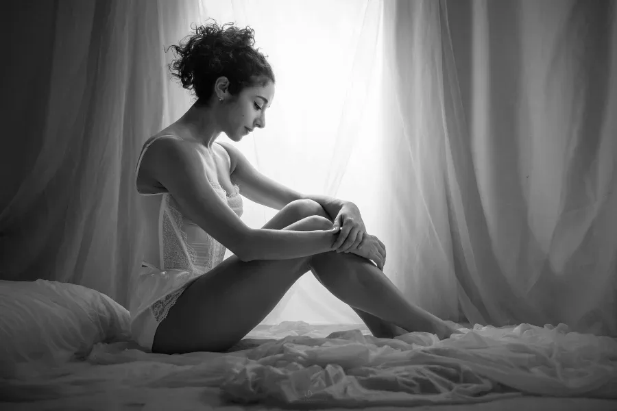 fotografia bridal boudoir lingerie bianca